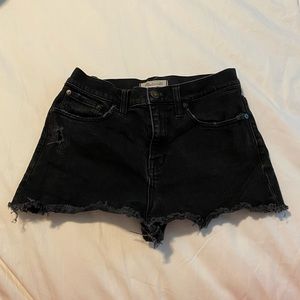 Black Madewell Denim Shorts